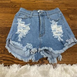 Vibrant size M jean shorts